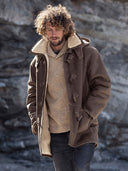 Men's Sheepskin Celtic Duffle Coat