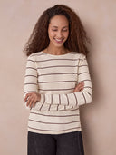 Langarmshirt aus Bio-Baumwolle mit Streifenmuster