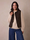 Wende-Lammfell-Gilet