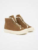 High-Top-Sneaker mit gerippter Lammfellsohle