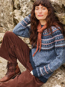 Donegal Fair Isle Passe Jumper