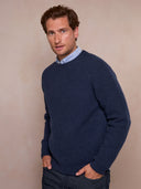 Gerippter Fischerpullover für Herren