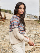 Fair-Isle-Pullover aus Lammwolle
