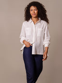 Side Split Cotton Shirt