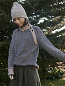 Birdseye Button Neck Jumper