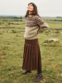 Kilcarra Fair-Isle-Pullover mit Rundpasse
