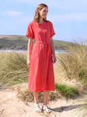 Linen Button Through Dress