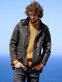 Men's Grown Sleeve Wax Cotton Jacket