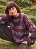 Shetland-Wollpullover mit Fair-Isle-Muster