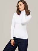 Rollkragenpullover aus Seide