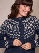 Donegal Two Tone Fair Isle Cardigan