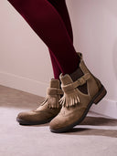 Brogued Strap Detail Chelsea Boots