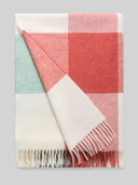 Merino Lammwoll-Plaid mit Karomuster