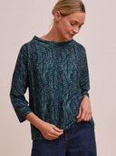 T-Shirt mit Kragen aus Bio-Baumwolle