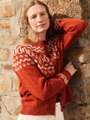 Donegal Two Col Fair Isle Cardi