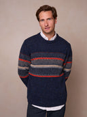 Men's Birdseye Statement Donegal Jumper