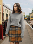 Gansey-Pullover mit Rundhalsausschnitt