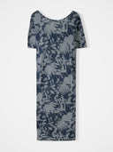 Linen Blend Button Back Dress