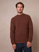 Men's Moss Stitch Crew Jumper
