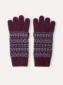 Damen-Handschuhe im Fair-Isle-Strickmuster