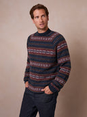 Men's Shetland Wool Fair Isle Jumper