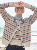 Fair-Isle-Strickjacke mit Knopfleiste